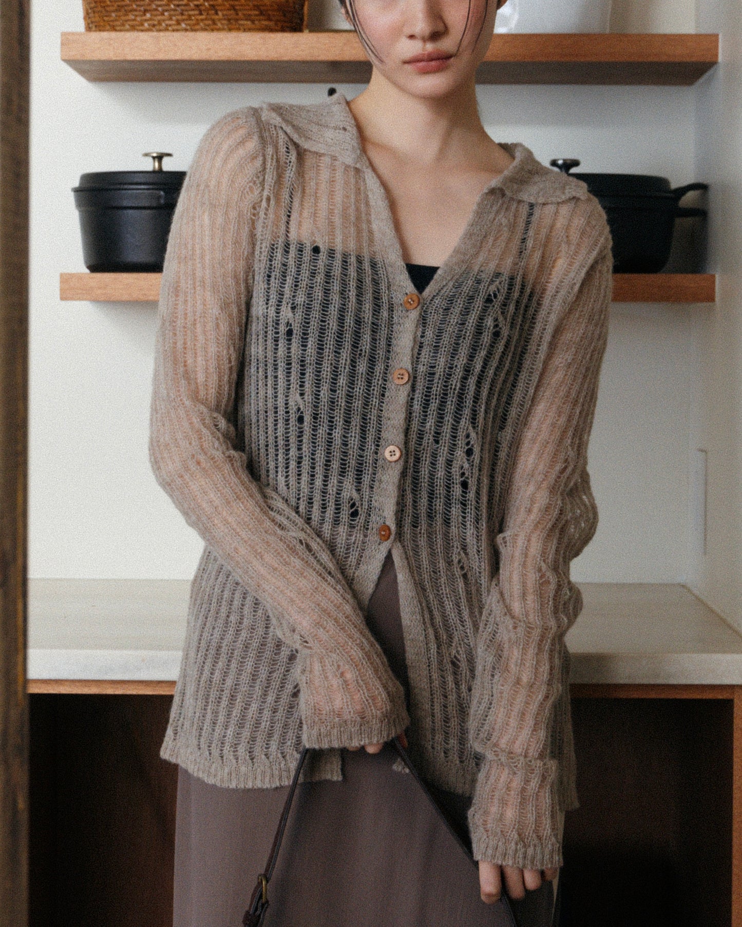 Sheer Knit Cardigan