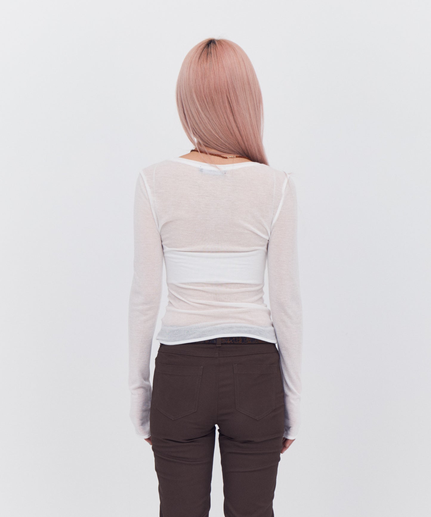 Sheer Long Sleeve Tee