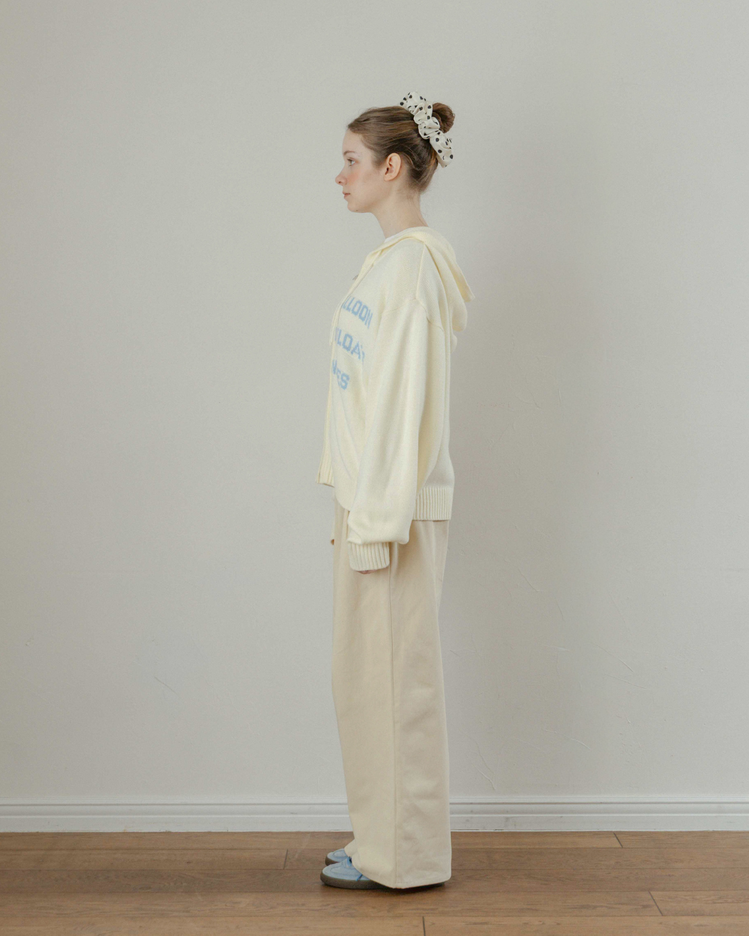 Two-Tuck Studded Twill Pants