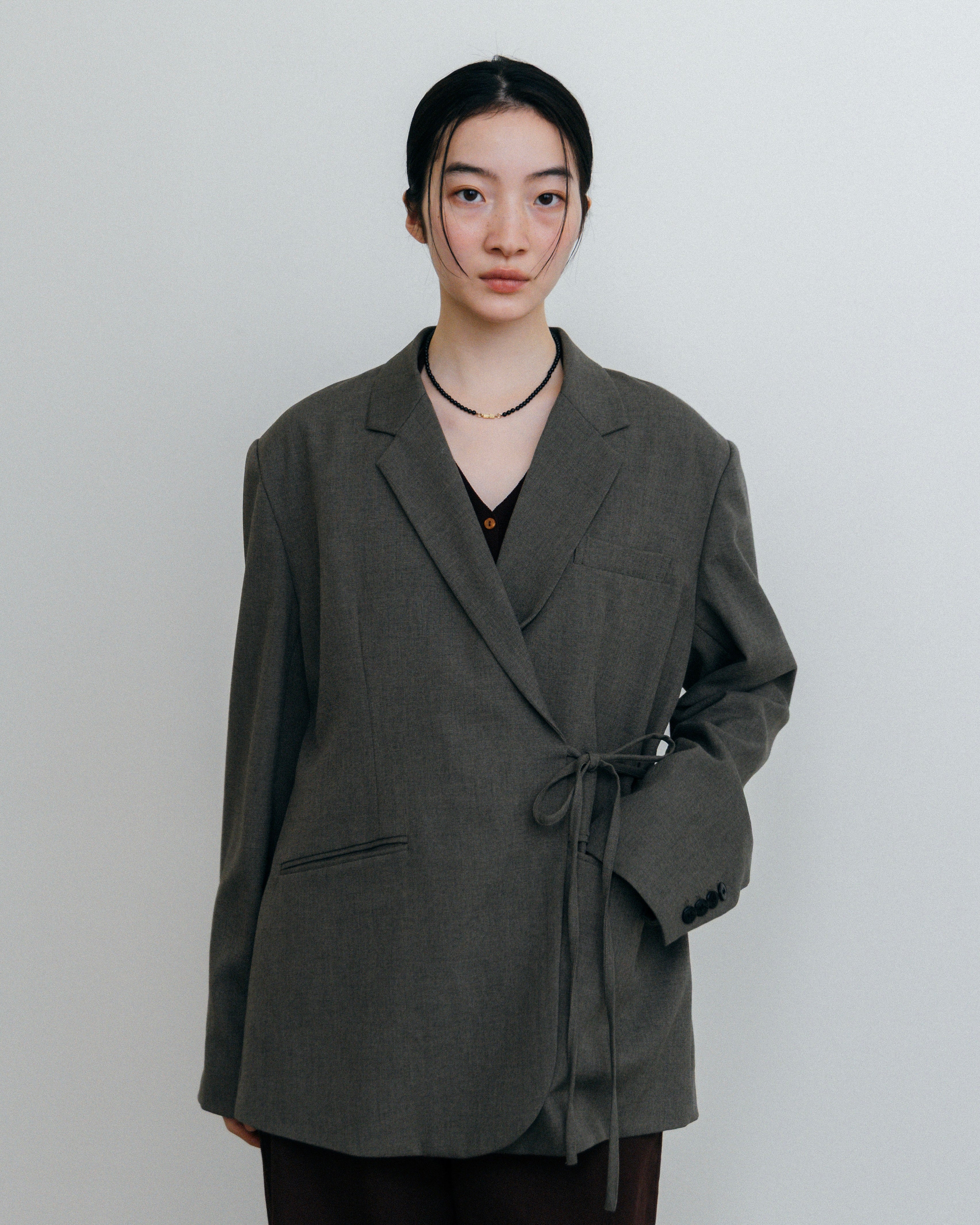Mouri Tie Wrap Tailored Jacket ジャケット Tie Wrap Tailored Jacket – newv | ヌーヴ