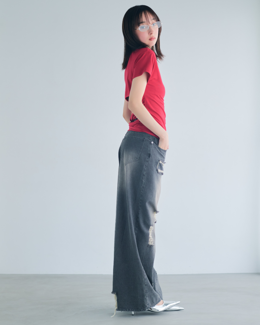 【予約】Back Open Compact Tee※6月下旬配送