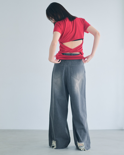【予約】Back Open Compact Tee※6月下旬配送