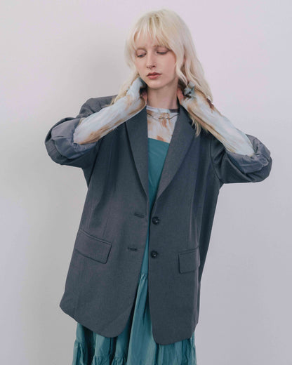 Back Gather Design Jacket