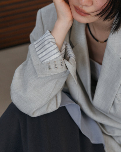 Tie Wrap Tailored Jacket