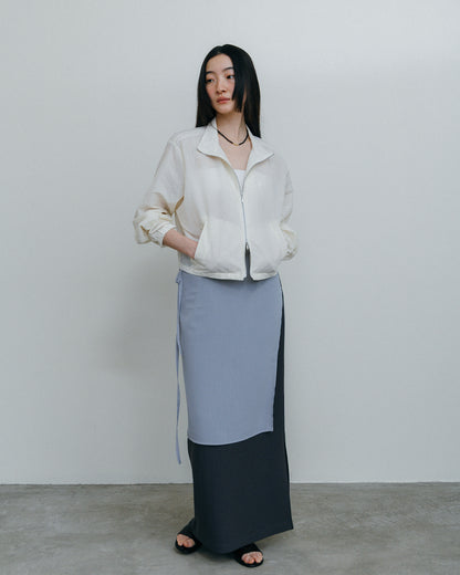 Washed Sheer Blouson