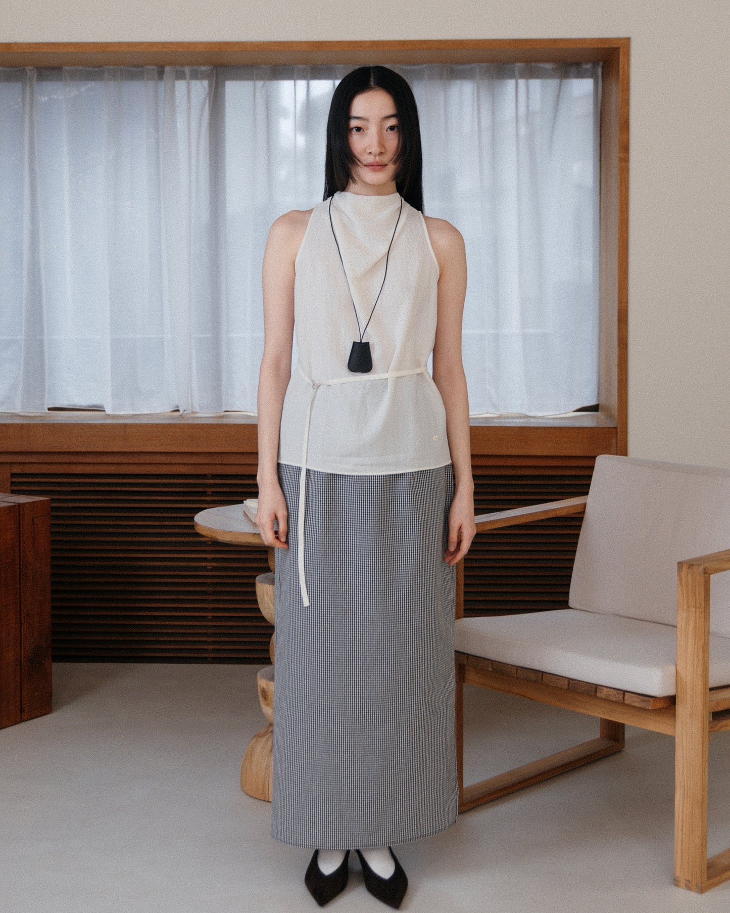 Drape Tie Halter Top