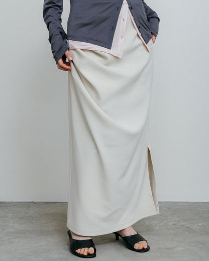 Drape Slit Skirt