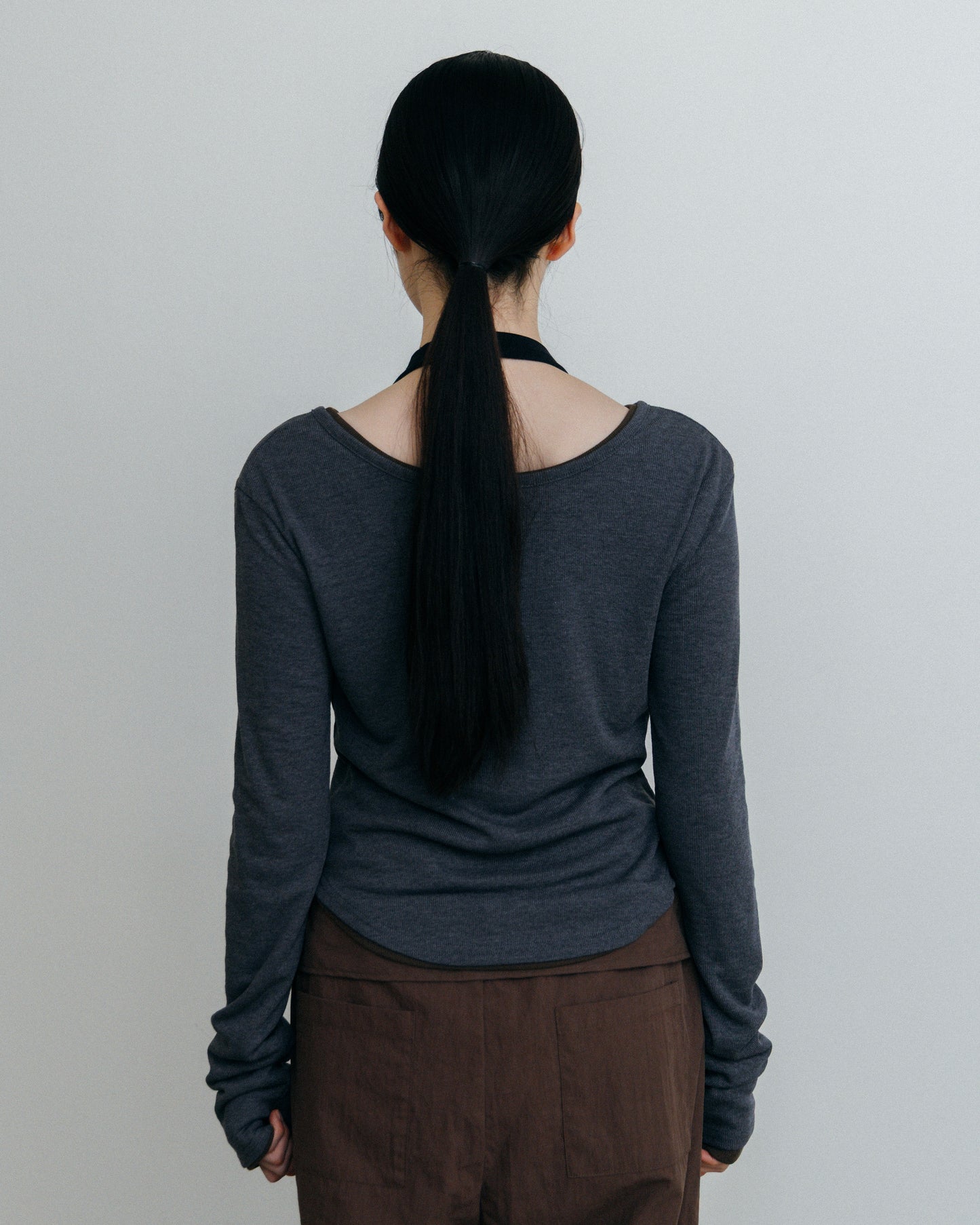 Compact Henley Rib Top