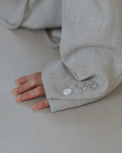 Tie Wrap Tailored Jacket