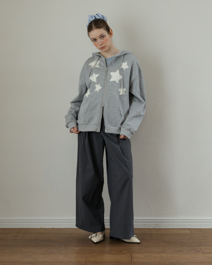 Skirt-Layered Nylon Pants