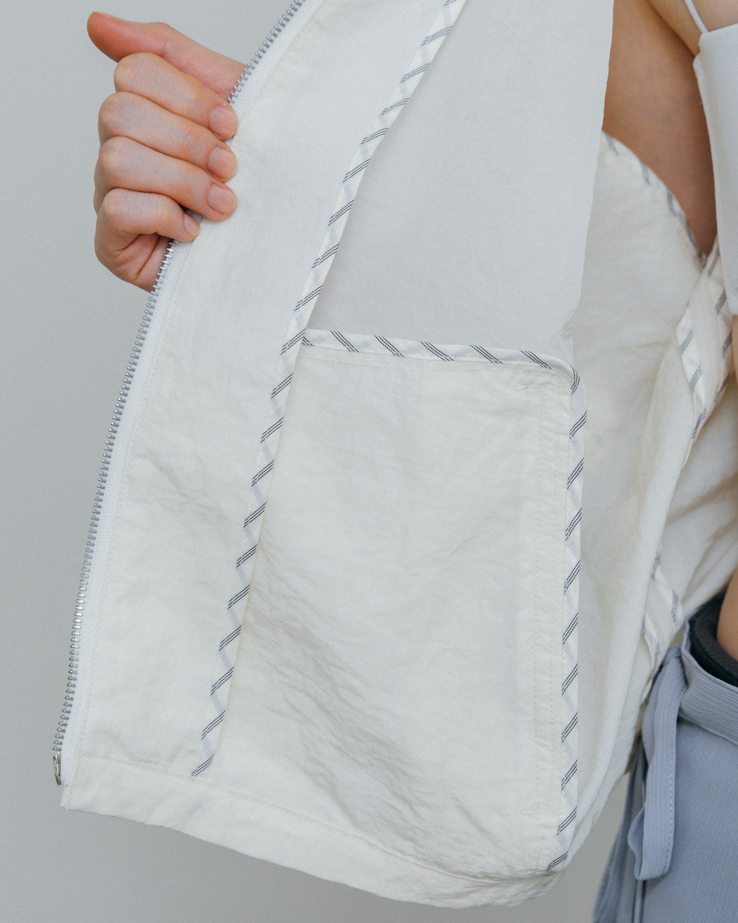 Washed Sheer Blouson