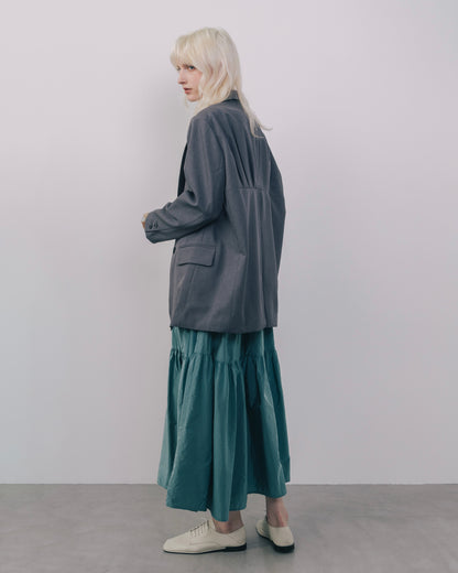 Back Gather Design Jacket