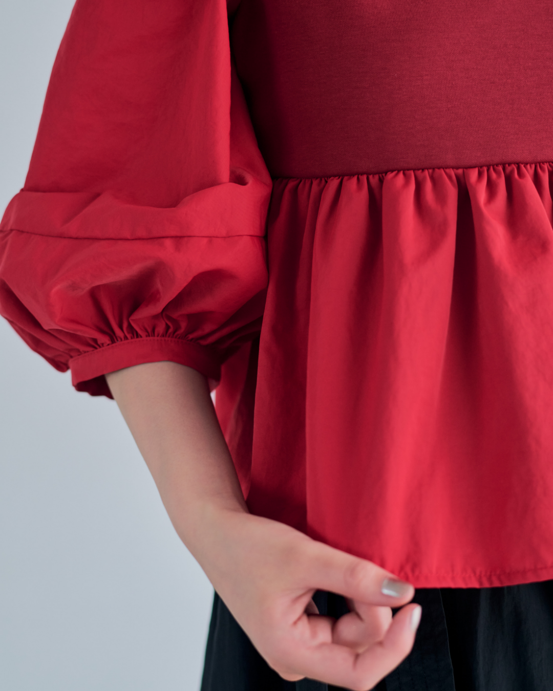 【予約】Square Neck Peplum Tops※6月下旬配送