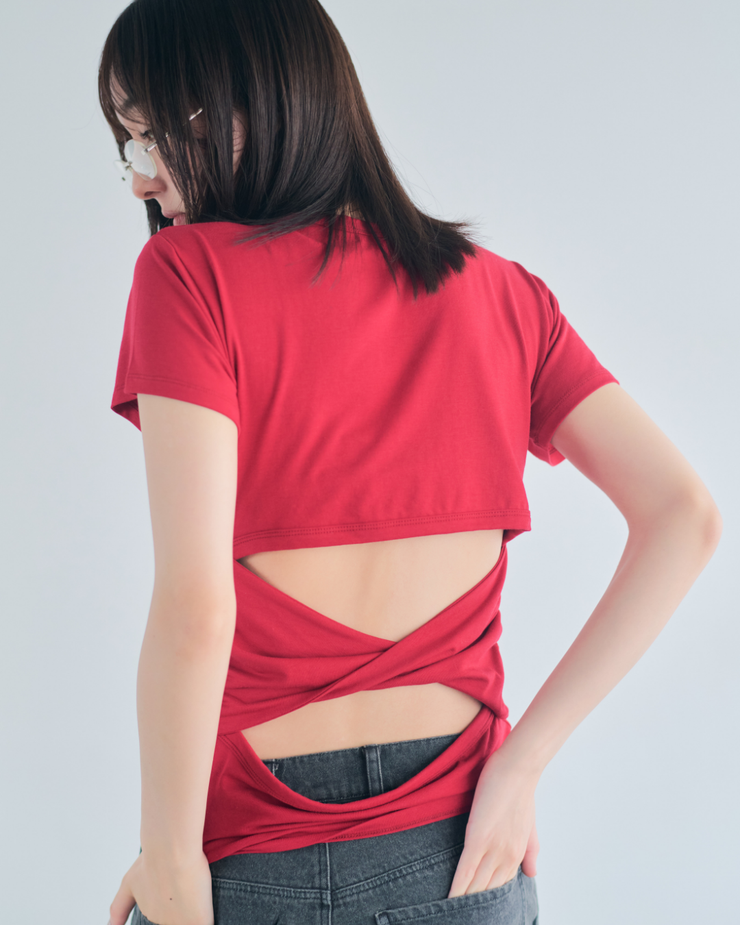 【予約】Back Open Compact Tee※6月下旬配送