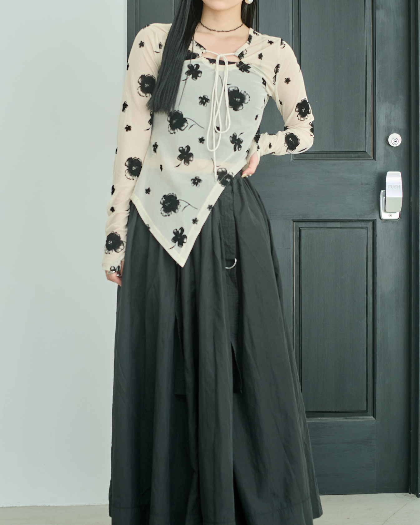 Printed Sheer Tops