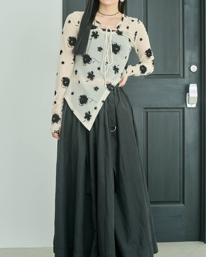 Printed Sheer Tops