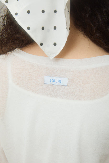 Basic Sheer Color Long-Sleeve T-Shirt