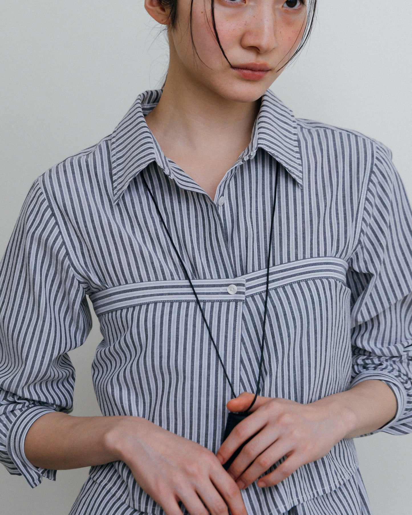 Stripe Wrap Shirt