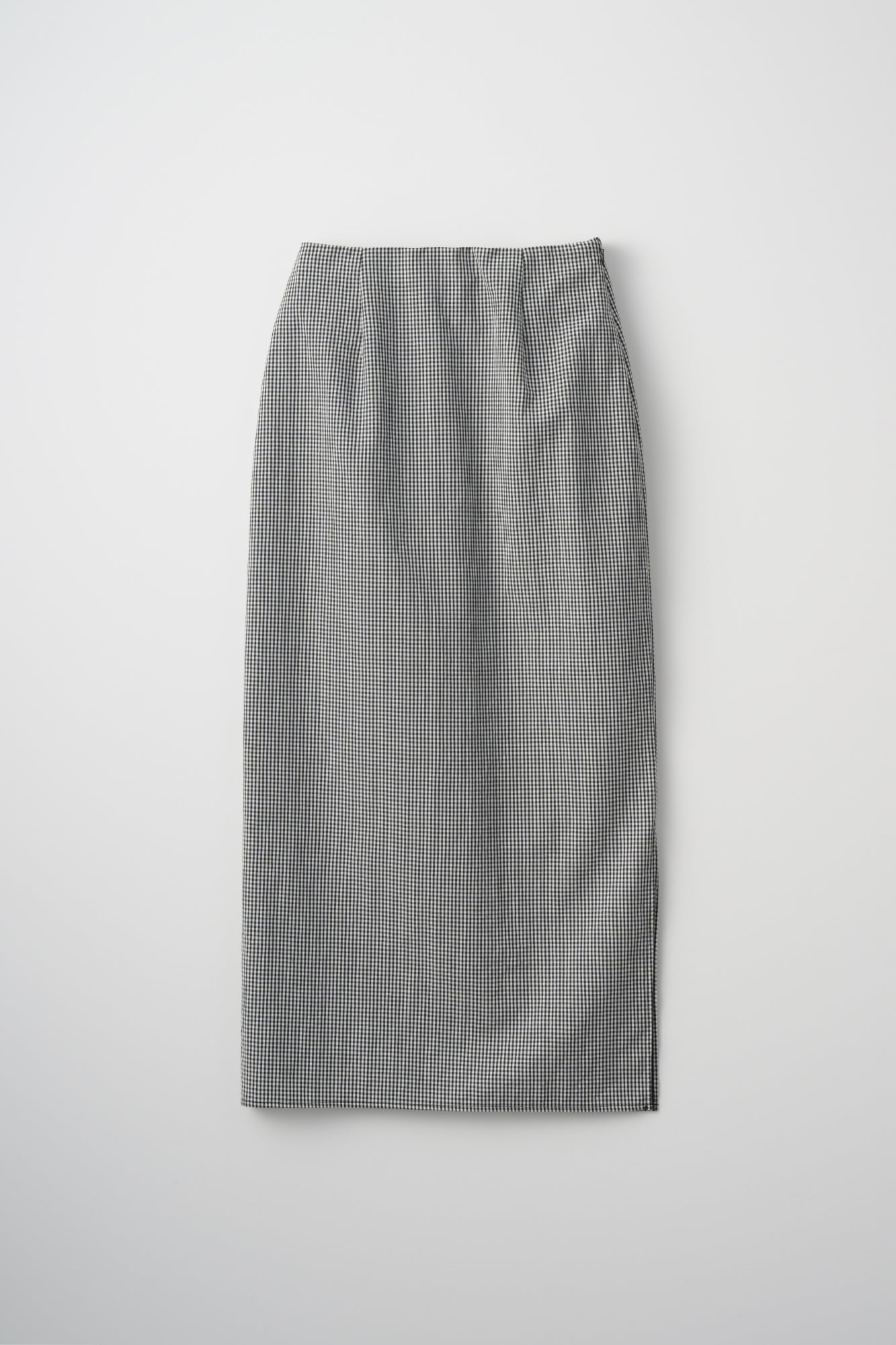 Gingham Check Pencil Skirt