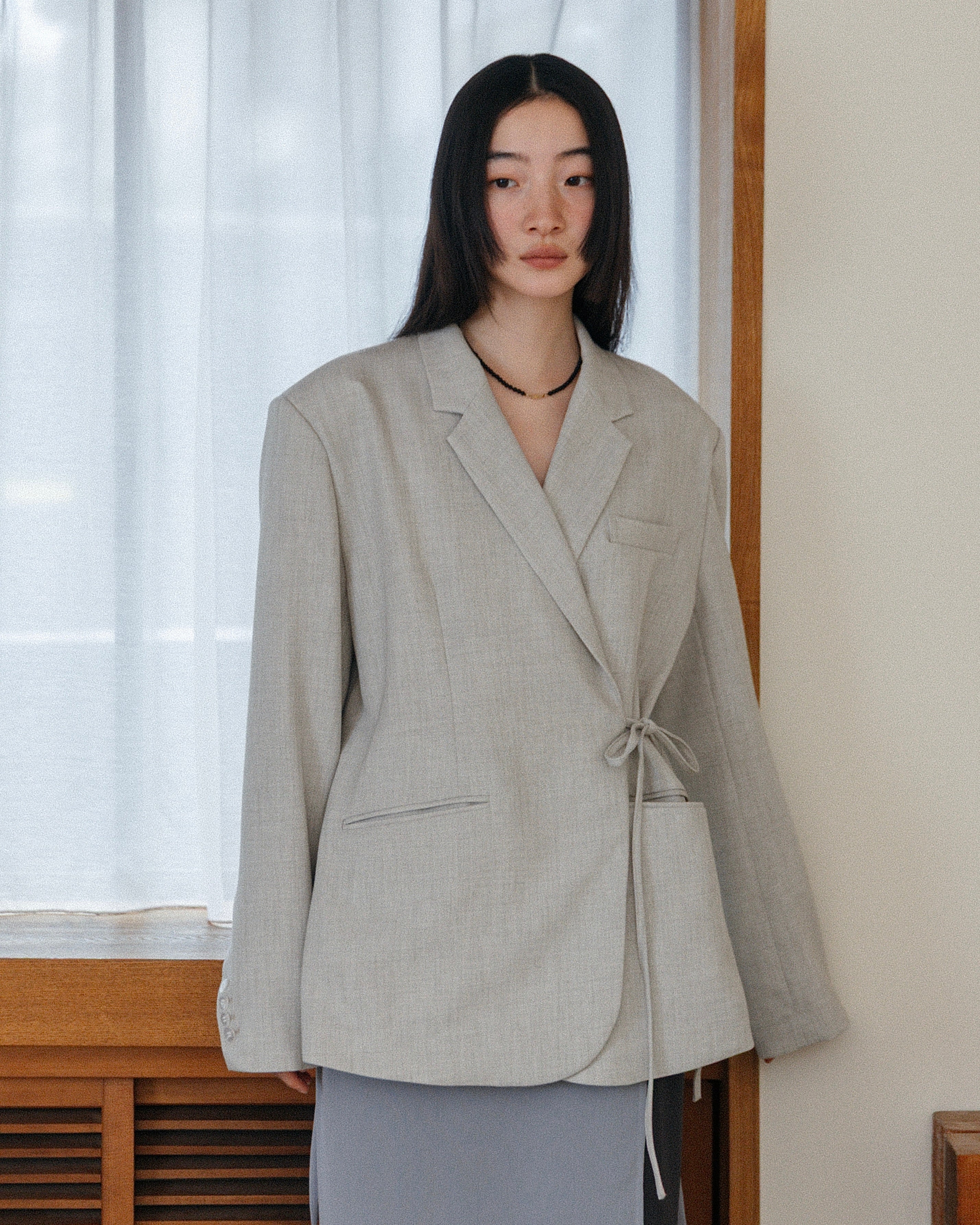 Tie Wrap Tailored Jacket – newv | ヌーヴ