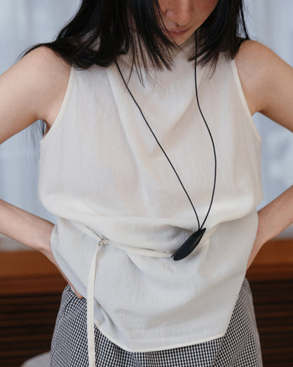 Drape Tie Halter Top