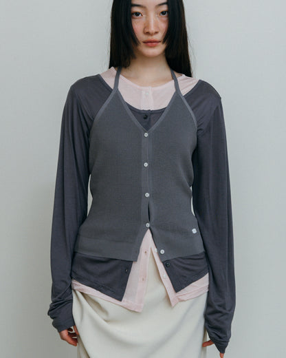 Layer Set Cardigan
