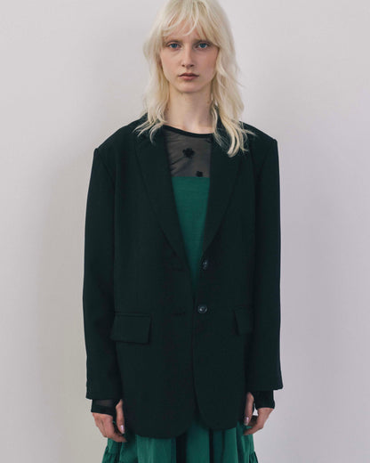 Back Gather Design Jacket