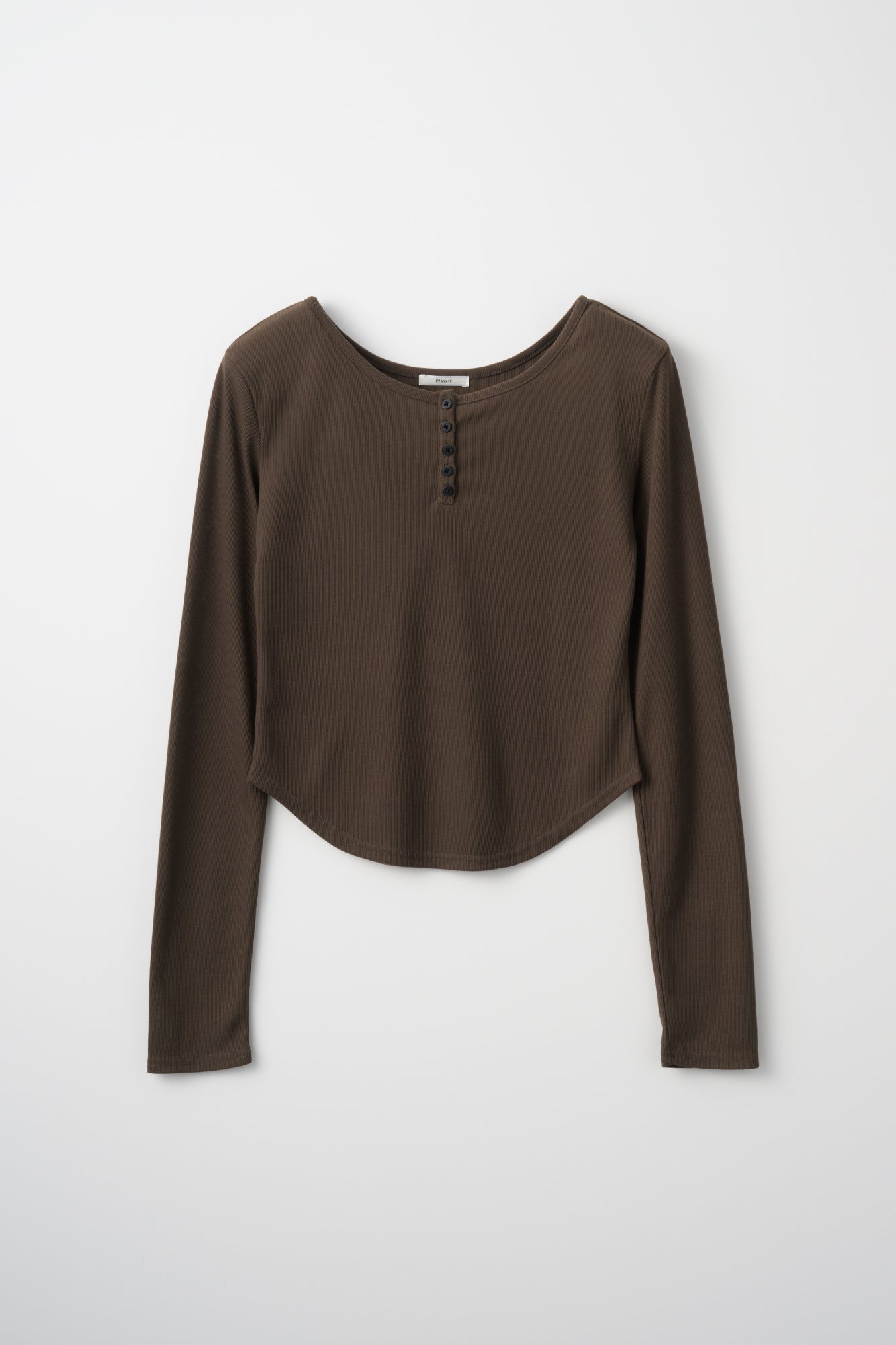 Compact Henley Rib Top