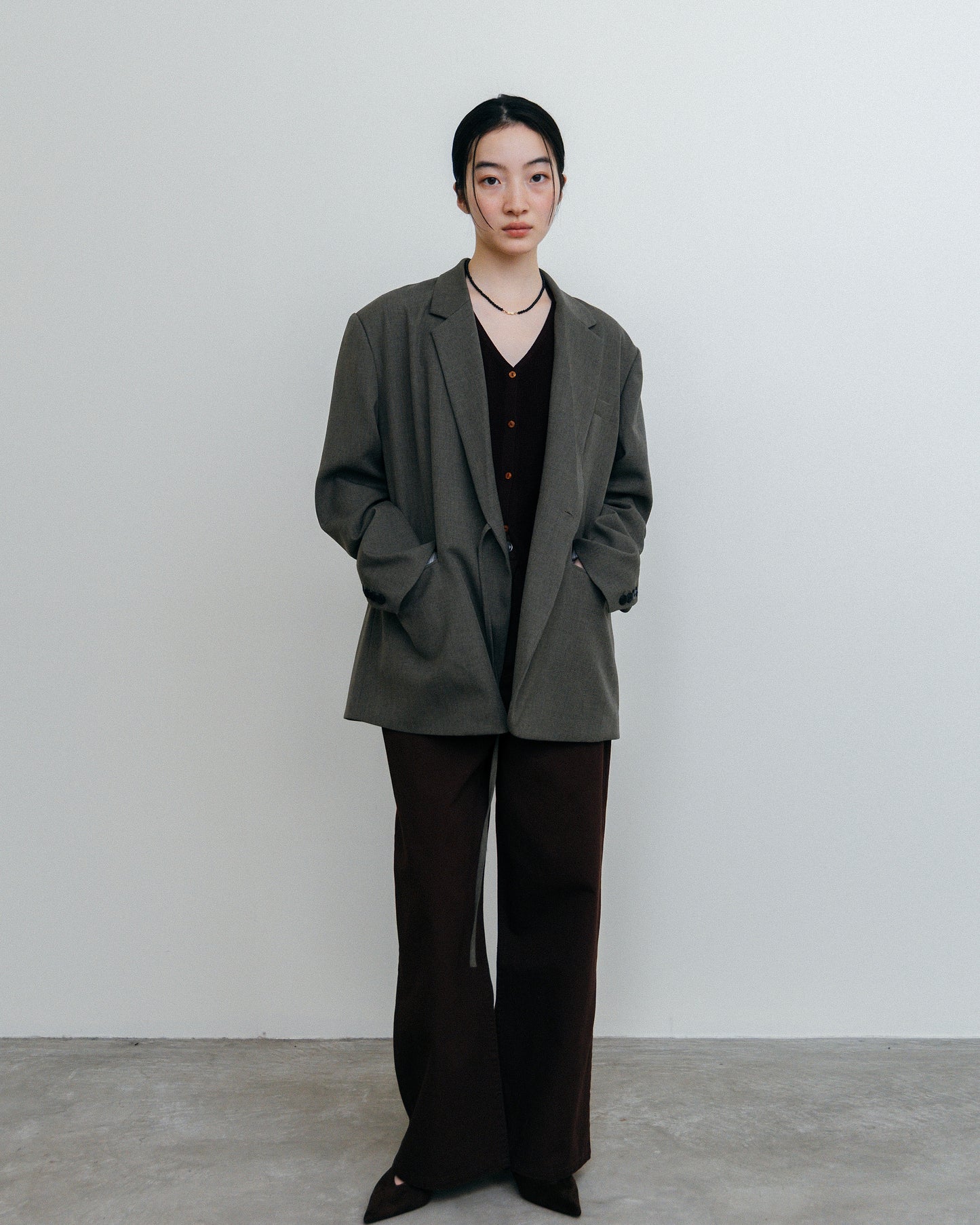 Tie Wrap Tailored Jacket