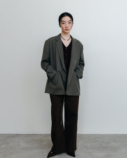 Tie Wrap Tailored Jacket