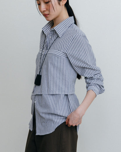 Stripe Wrap Shirt