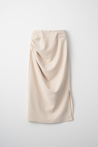 Drape Slit Skirt