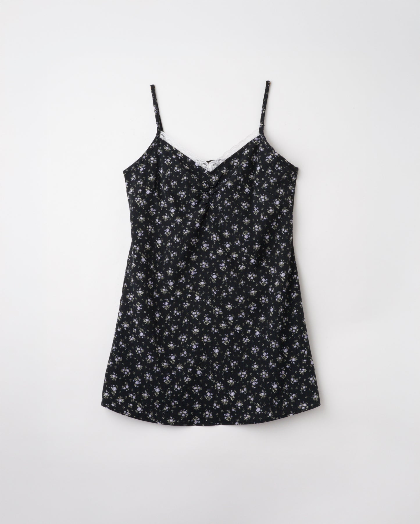 Front Gather Flower One Piece