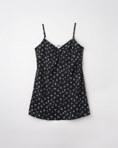 Front Gather Flower One Piece