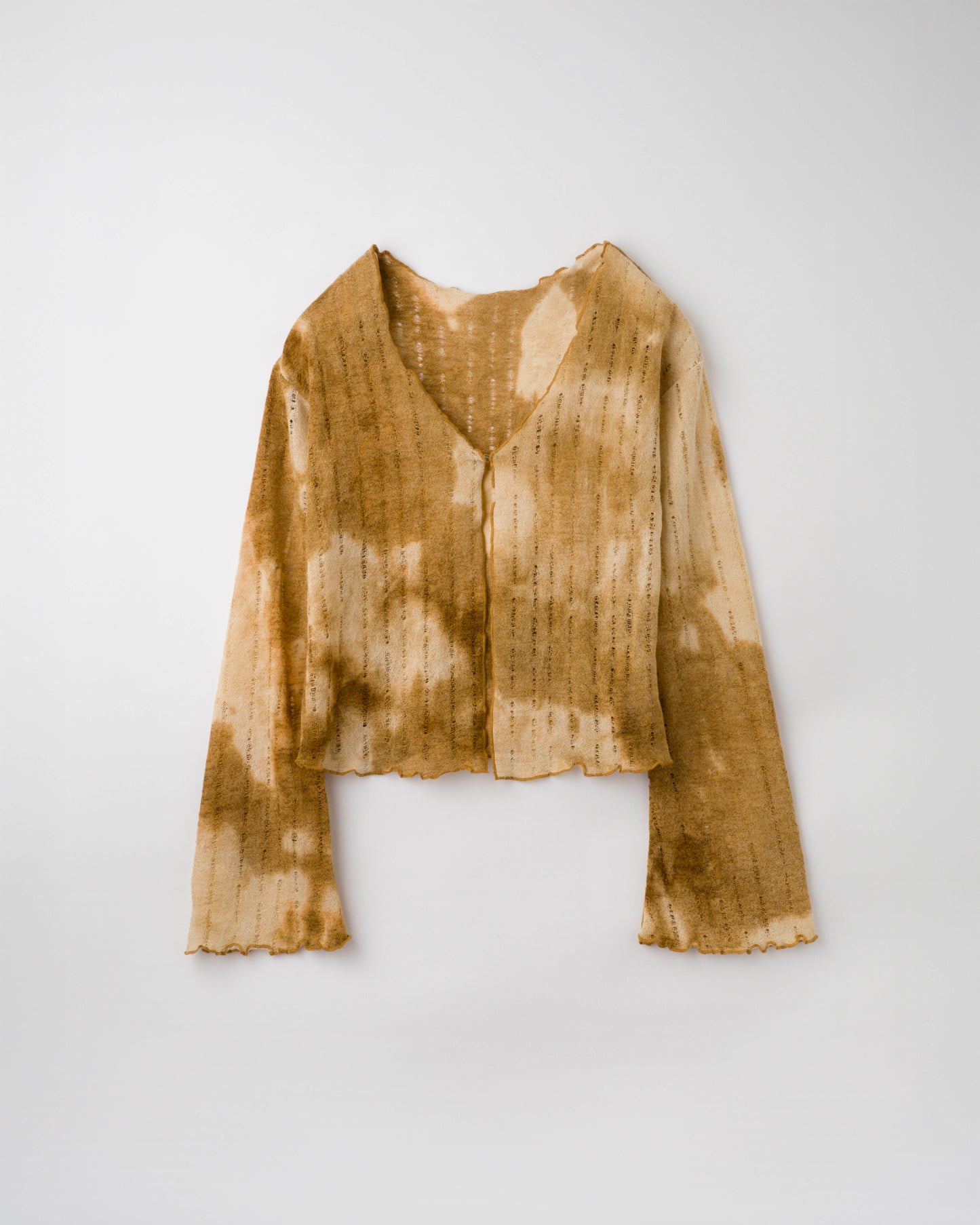 Tiy-Dye Merrow Stitch Cardigan