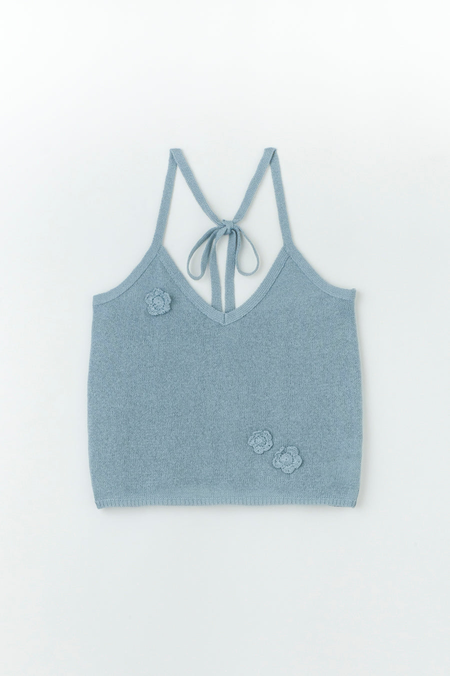 Rosette Halter neck Knit