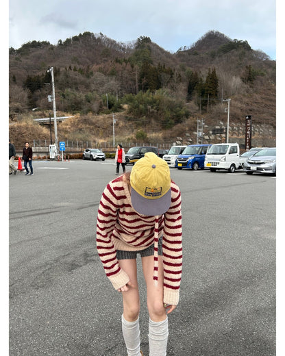 Bicolor Embroidery Cap