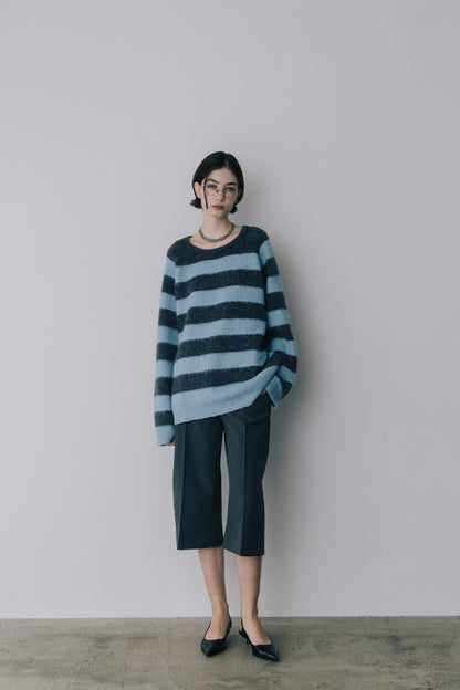 【先行】Shaggy Border Knit ※11月上旬配送予定
