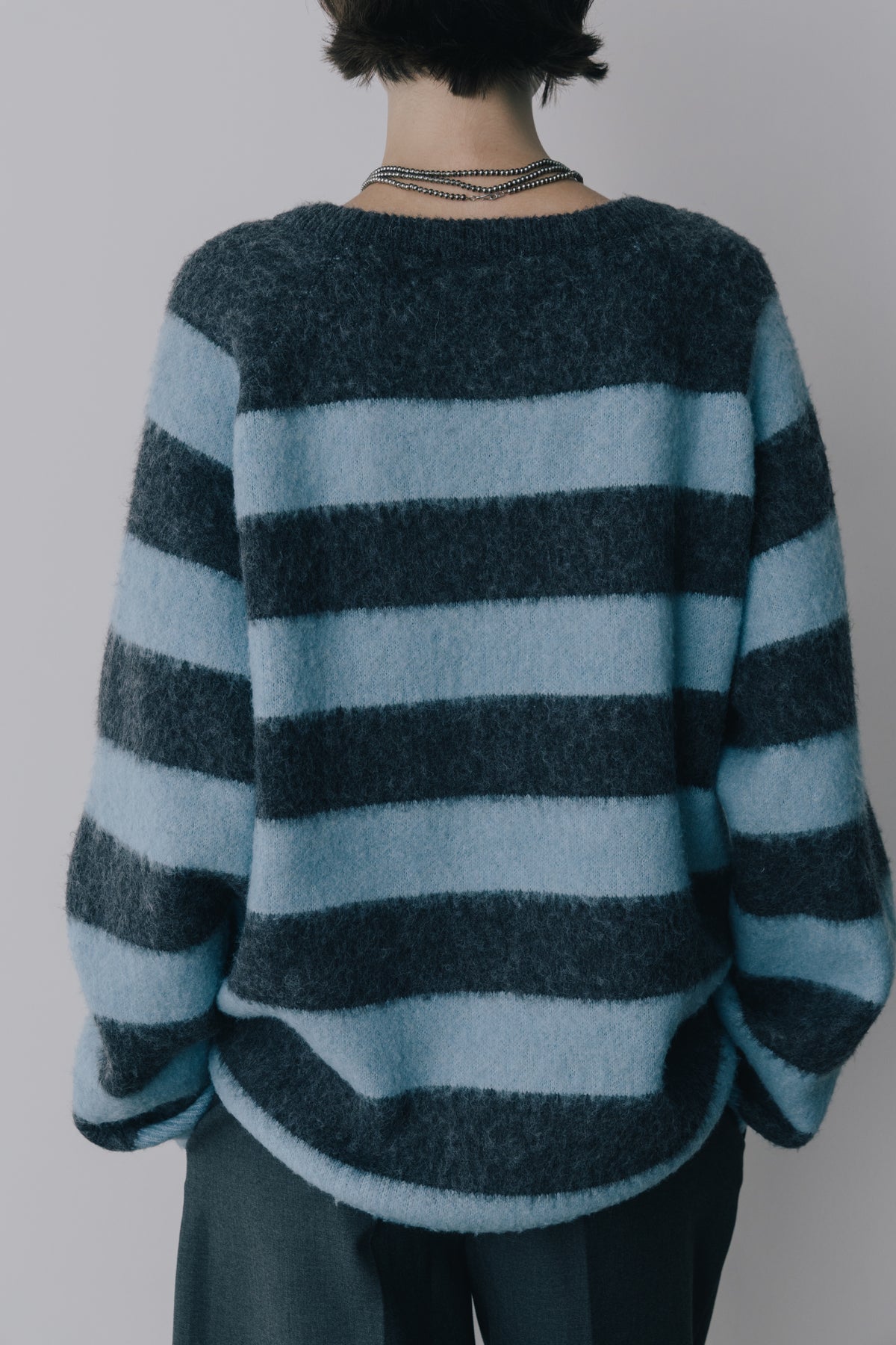 【先行】Shaggy Border Knit ※11月上旬配送予定