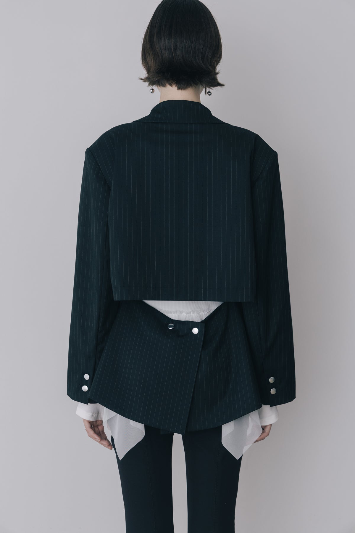 Back Open Stripe Jacket
