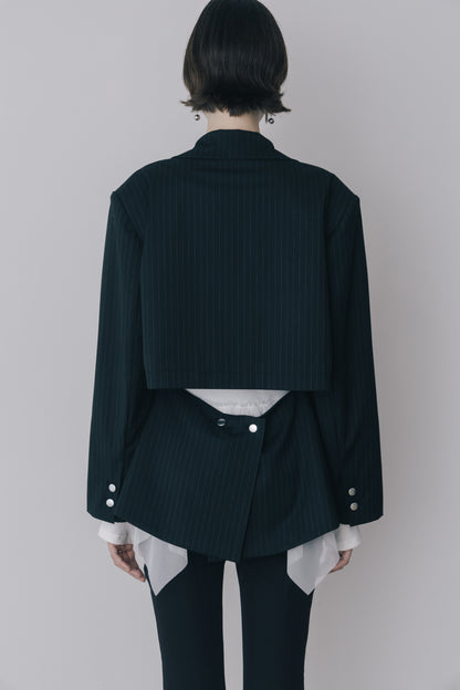 Back Open Stripe Jacket