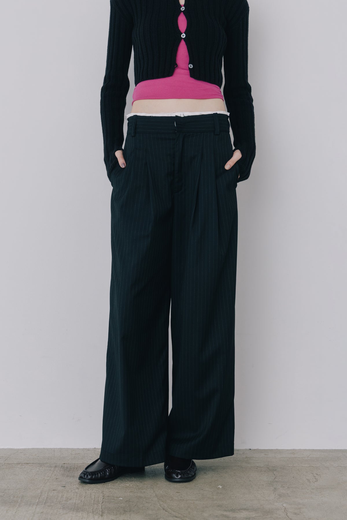 Wide Stripe Slacks