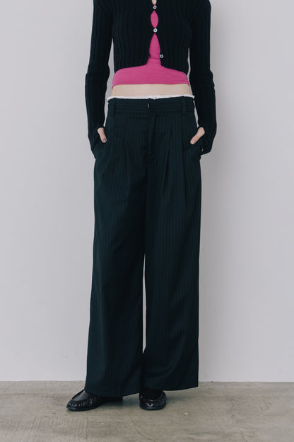 Wide Stripe Slacks