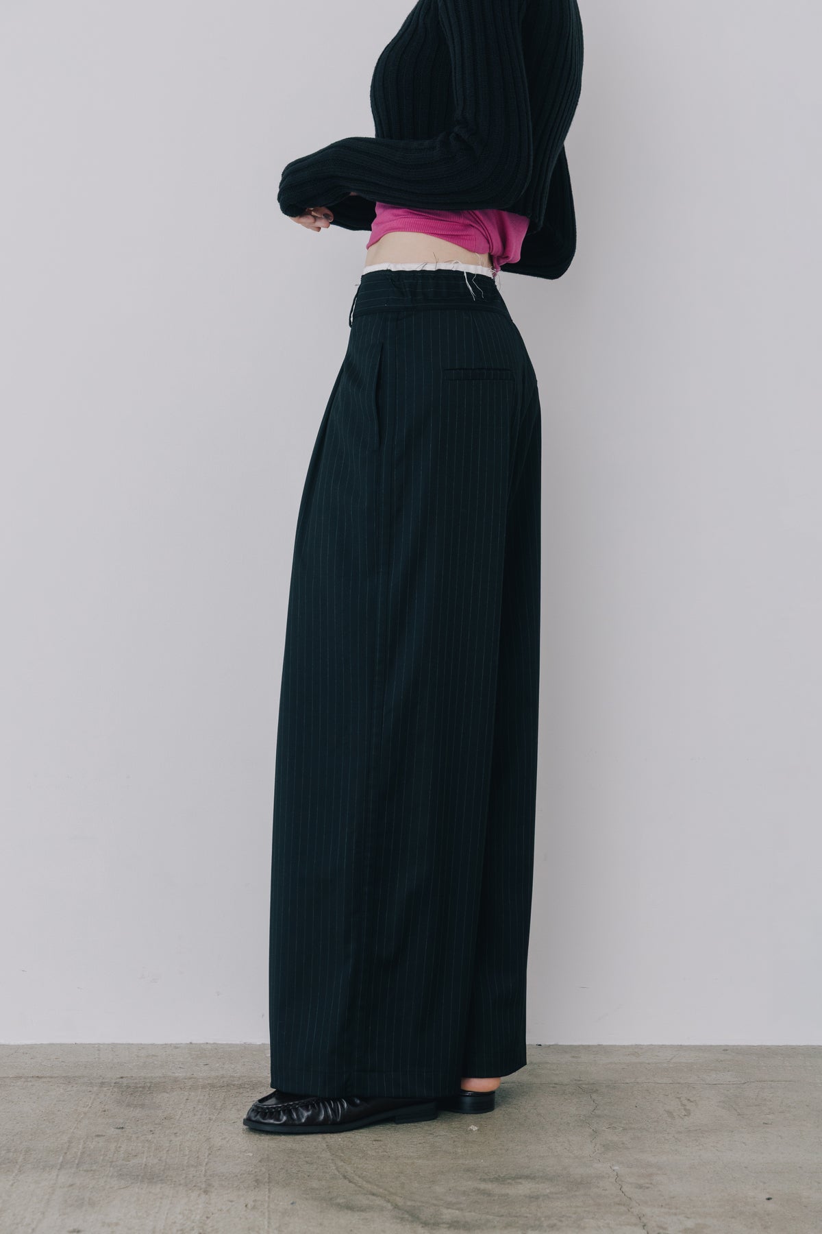 Wide Stripe Slacks