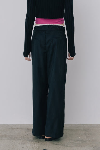 Wide Stripe Slacks
