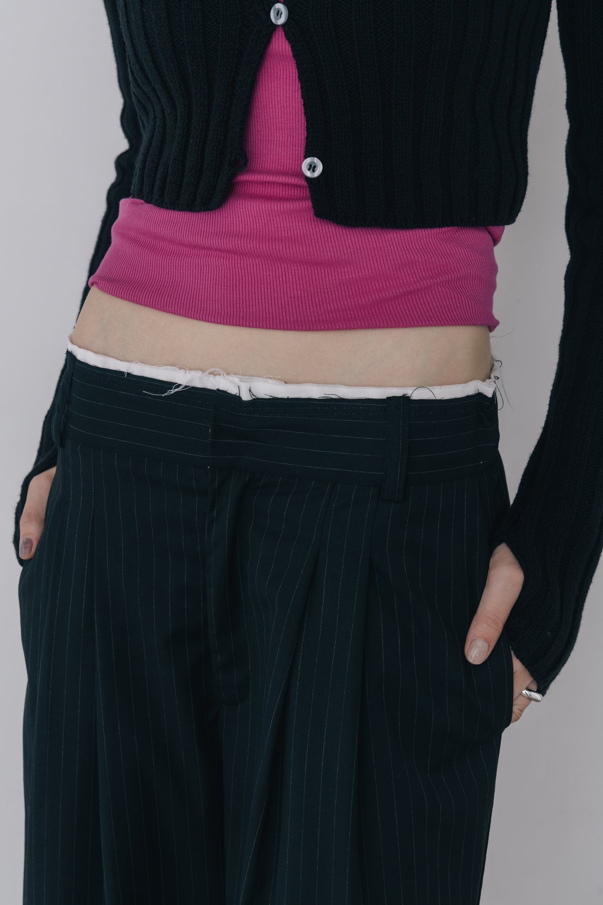 Wide Stripe Slacks