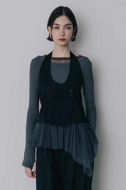 Deformed Stripe Bustier