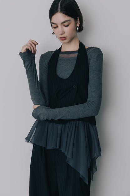 Deformed Stripe Bustier