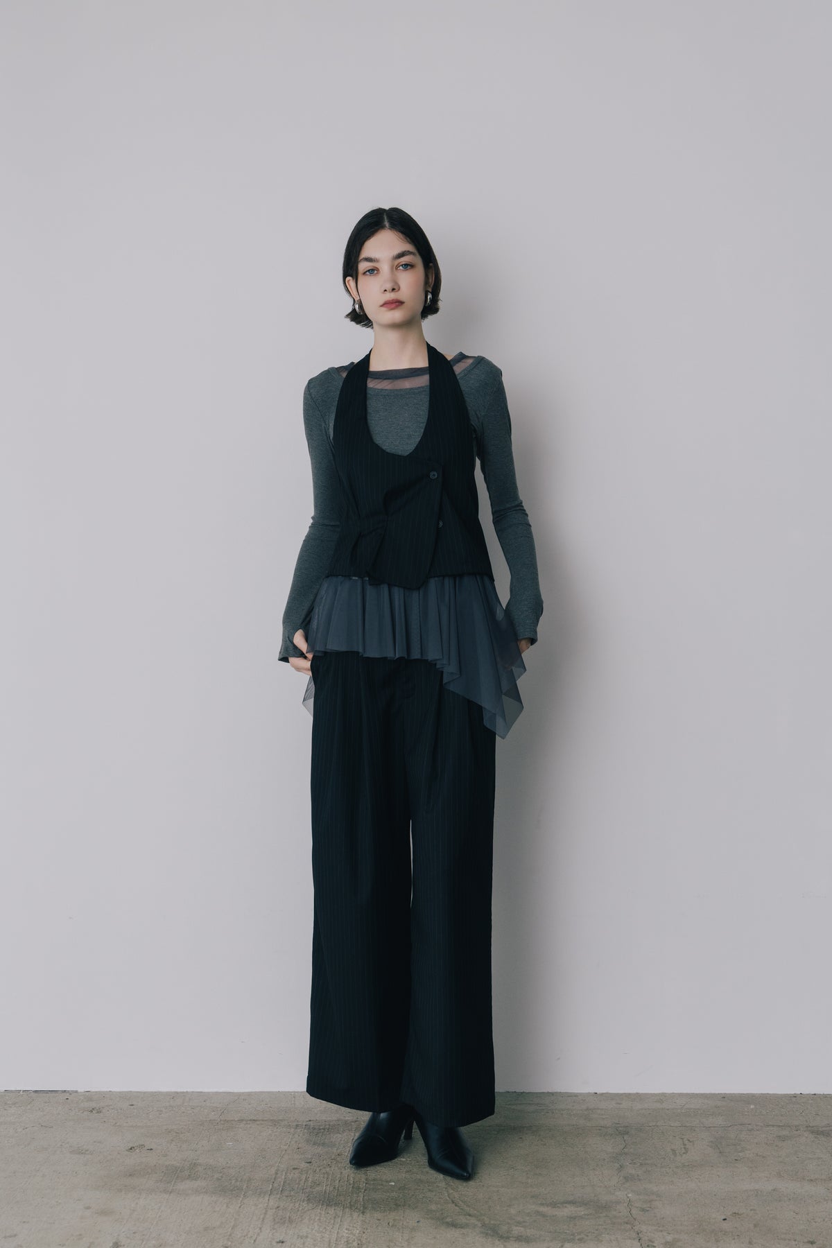 Deformed Stripe Bustier