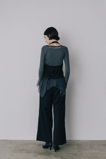 Deformed Stripe Bustier